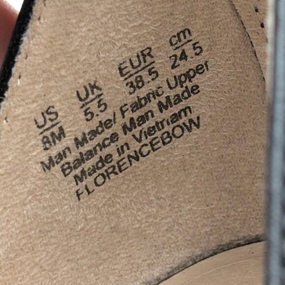 LifeStride Florence Bow Heel Sandals Women's Ankle Strap Black Size US8M EU38.5 - Picture 7 of 10